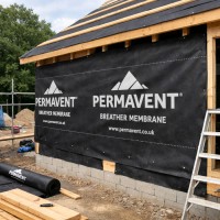 Permavent Black 1m wide